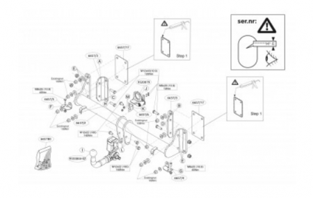 Brink 665700 Фаркоп для BMW X5 (G05/F95) 2018- / X7 (G07) 2019- (A40V) от магазина ФаркопРос